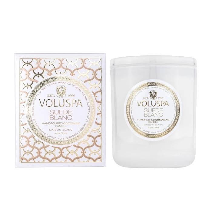 Voluspa Classic Candle Suede Blanc 269g